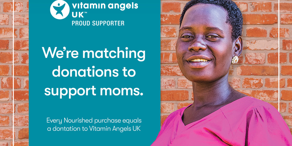 Vitamin Angels - we're matching donations to support moms | Nourished